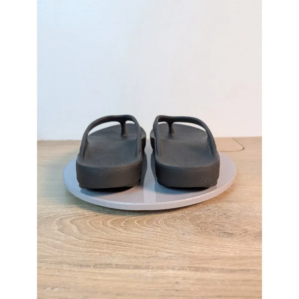 OOFOS Mens OORIGINAL Sandal Slide Flip Flop Thong Black Casual Size M5 W7